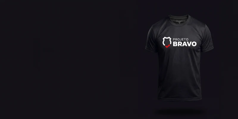 Logo Projeto Bravo - Banner de produto - Camisetas